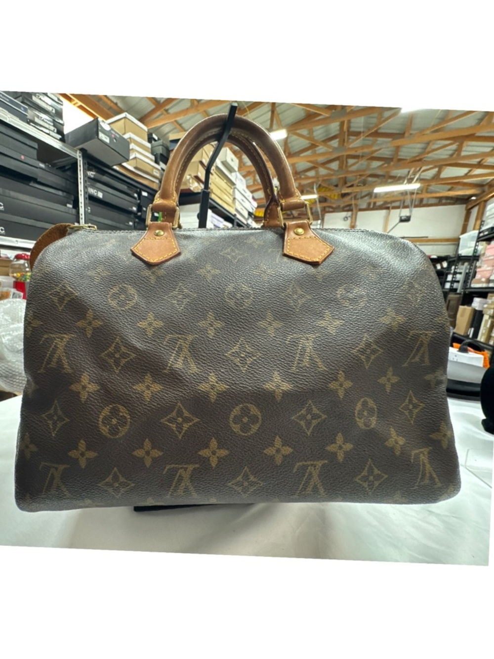 Louis Vuitton Vintage Speedy 25 Leather handbag - Picture 3 of 8